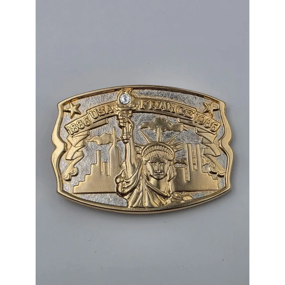 VtG Hammond International Mint Diamond Edition Statue of Liberty 24k Gold Buckle